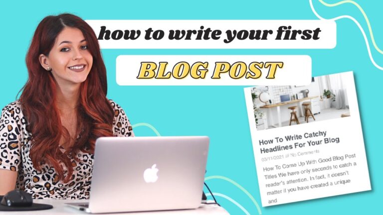 This Is Exactly What Your First Blog Post Should Be About