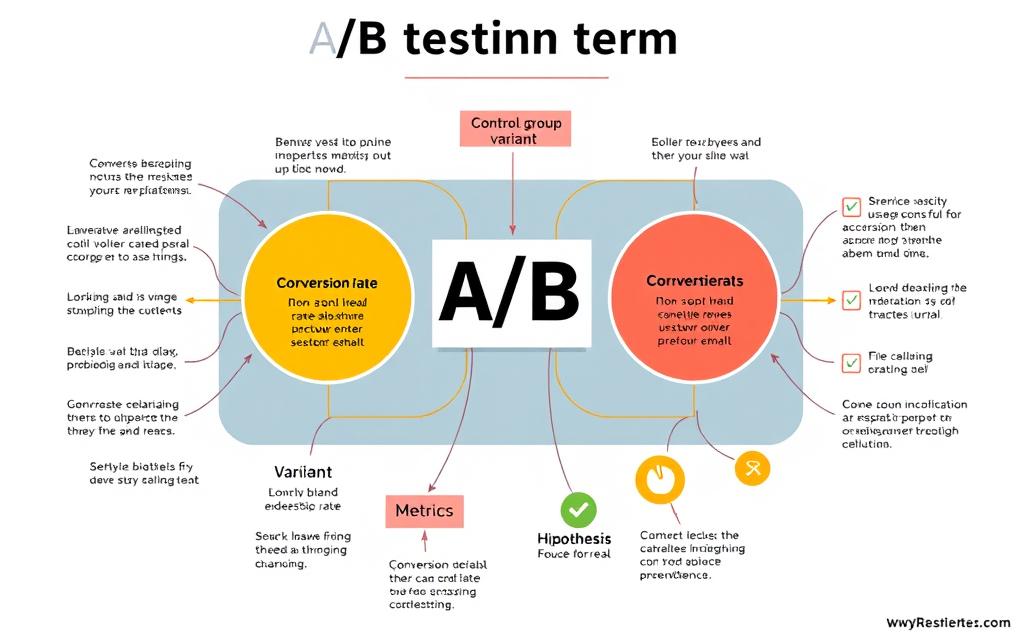 A/B testing terminology chart