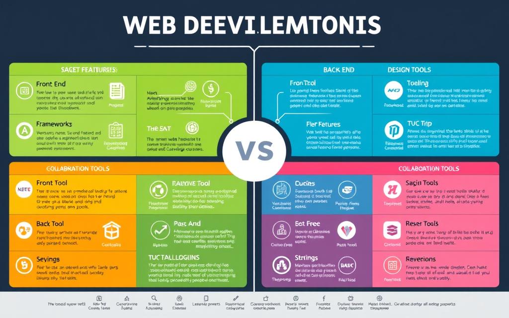 web development tool features compared